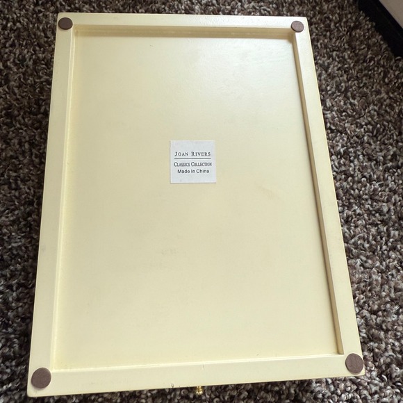 Vintage Joan Rivera Floral Painted Wooden Jewelry Box Organizer Cottagecore 8x6" - Picture 6 of 8